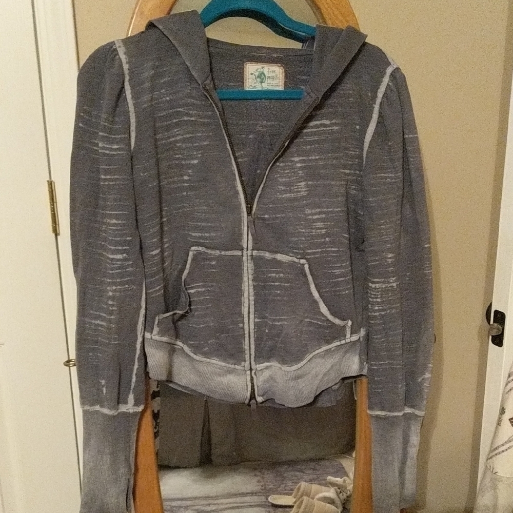 Vintage Free People Hoodie Zip Sweatshirt